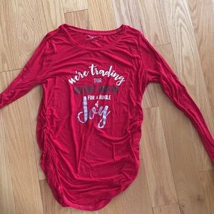 Christmas Maternity Shirt L